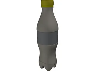 Cola Bottle 3D Model preview