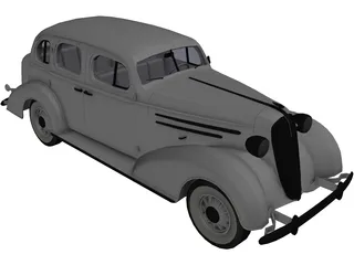 Ford Sedan (1936) 3D Model preview