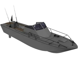 Lancha Pesca Deportiva 3D Model preview