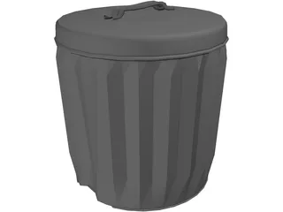 Trashcan 3D Model preview