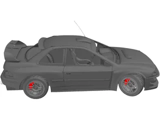 Subaru Impreza [Tuned] 3D Model preview