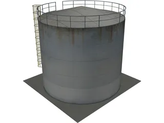 Storage Tank 3D Model preview