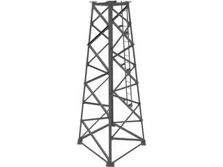 Tower Structure 3D Model preview
