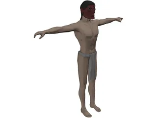 Mayan Native 3D Model preview