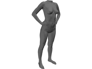 Woman Body 3D Model preview