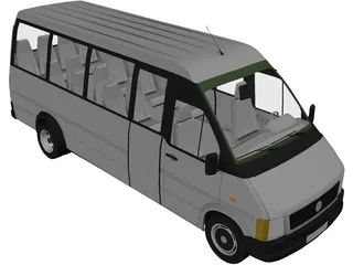 Volkswagen LTM Bus 3D Model preview