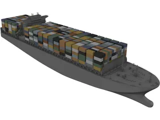 Container Ship 3D Model preview