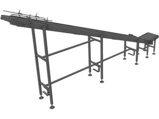 Conveyor Belt 3D Model preview