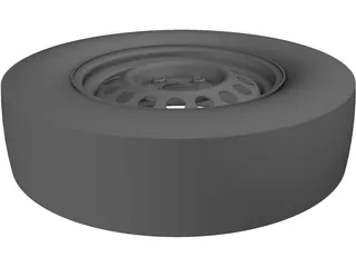 Steel Rim 14 Inch 3D Model preview