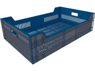Plastic Rack 3D Model preview