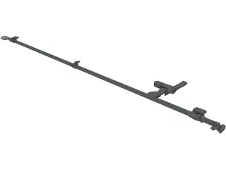 Container Door Closing Rod 3D Model preview