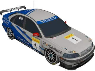 Volvo S40 Rally (2001) 3D Model preview