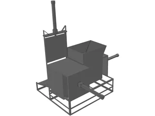 Garbage Machine 3D Model preview