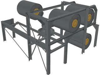 Depth Charge Launcher 3D Model preview