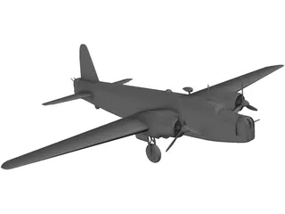 RAF Vickers Wellington Mk.1 3D Model preview