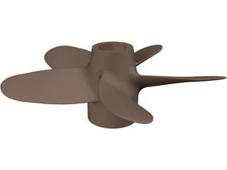 Propeller 5 Blades 3D Model preview