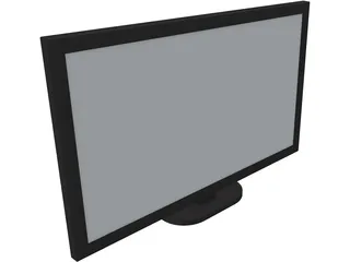 LG 42PQ2000 Plasma Television 3D Model preview