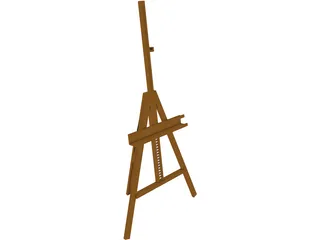 Painter Eisel Tripod 3D Model preview