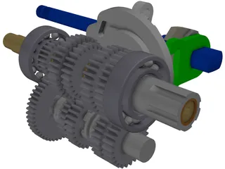 Gear Box 3D Model preview