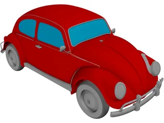 Volkswagen Beetle 3D Model preview