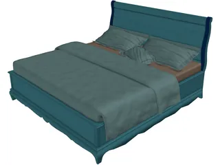 Slay Bed 3D Model preview