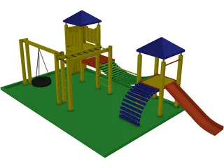 Children Playground 3D Model preview