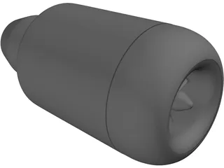 GR 130 RC Jet Engine Model 3D Model preview