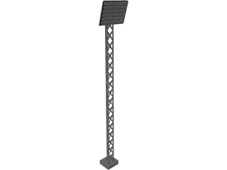 Stadium Light 3D Model preview