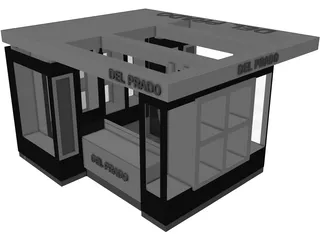 Muebles Shopping 3D Model preview