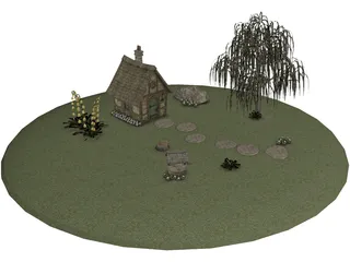 Garden 3D Model preview