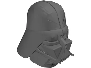 Star Wars Darth Vader Mask 3D Model preview