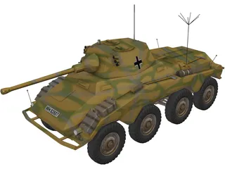 Panzerspahwagen Sd.Kfz. 234 Puma 3D Model preview