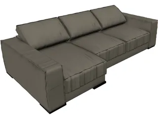 Baxter Budapest Sofa 3D Model preview