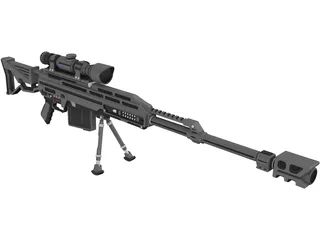 Coalition Rifle 3D Model preview