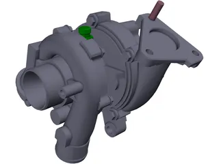 Garrett GT15 Turbocharger 3D Model preview