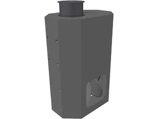 Twin Screw Supercharger 3D Model preview