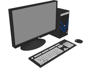 HP Computer 3D Model preview