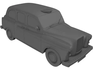 Taxi London 3D Model preview