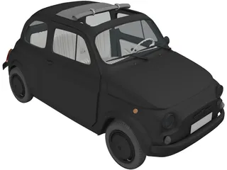 Fiat 500L 3D Model preview