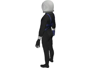 Astronaut Mercury Project 3D Model preview