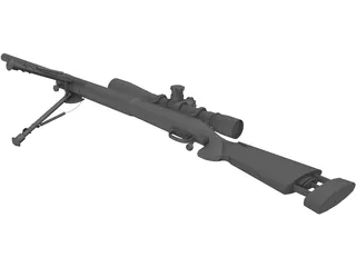 M24 Sniper Rifle 3D Model preview