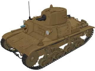 Fiat M11/39 3D Model preview