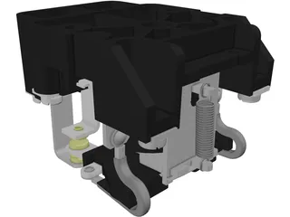 Schneider Power Relay DPDT 199AX-15 3D Model preview