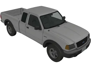 Ford Ranger Pickup 3D Model preview