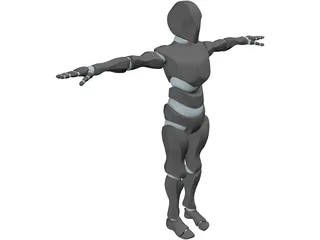 Robot Soldier 3D Model preview