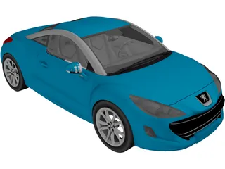 Peugeot RCZ 3D Model preview