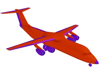 British Aerospace BAe 146 3D Model preview