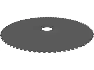 Table Saw Blade 10 inch 3D Model preview