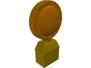 Caution Light 3D Model preview