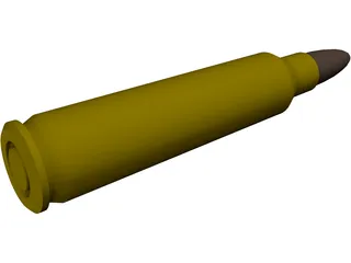 Bullet 5.56 45mm NATO 3D Model preview